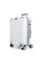 Kit Mala de Viagem Pequena de Bordo 10kg Brasil Branco e Mala Brasil Grande 32kg Branco Kit Mala de Viagem Pequena de Bordo 10kg Brasil Branco e Mala Brasil Grande 32kg Branco