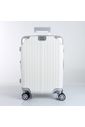 Kit Mala de Viagem Pequena de Bordo 10kg Brasil Branco e Mala Brasil Grande 32kg Branco Kit Mala de Viagem Pequena de Bordo 10kg Brasil Branco e Mala Brasil Grande 32kg Branco