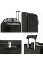 Mala de Viagem Pequena de Bordo 10 kg em Policarbonato Bélgica Maloa Preto