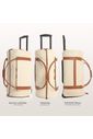 Conjunto  Bolsa de Viagem Executiva Multifuncional 9 em 1 Bege e Maletas Porta Vinho para Viagem Maloa Conjunto  Bolsa de Viagem Executiva Multifuncional 9 em 1 Bege e Maletas Porta Vinho para Viagem Maloa