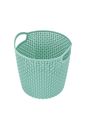 Cesto Organizador Loft Redondo Pequena Turquesa