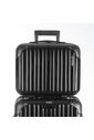 Kit Mala de Bordo 10kg, 23kg e Frasqueira Brasil Maloa Preto PC e ABS com Bolsa Nomad Preto Kit Mala de Bordo 10kg, 23kg e Frasqueira Brasil Maloa Preto PC e ABS com Bolsa Nomad Preto