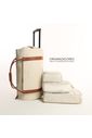 Conjunto  Bolsa de Viagem Executiva Multifuncional 9 em 1 Bege e Maletas Porta Vinho para Viagem Maloa Conjunto  Bolsa de Viagem Executiva Multifuncional 9 em 1 Bege e Maletas Porta Vinho para Viagem Maloa