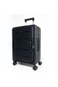 Mala de Viagem Pequena de Bordo 10Kg em Polipropileno 8 Rodas Dobravel Slim Cor:Preto Mala de Viagem Pequena de Bordo 10Kg em Polipropileno 8 Rodas Dobravel Slim Cor:Preto
