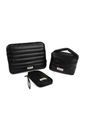 Kit de Acessórios Multifuncional com Necessaire, Porta Passaporte e Porta Notebook 14 Polegadas Puffer Maloa Preto Kit de Acessórios Multifuncional com Necessaire, Porta Passaporte e Porta Notebook 14 Polegadas Puffer Maloa Preto