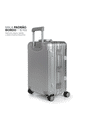 Mala de Viagem Pequena de Bordo 10 kg em Aluminio Dubai Maloa Prata