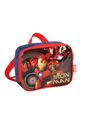 Kit Bolsa Escolar Infantil com Lancheira e Estojo Homem de Ferro Vermelho