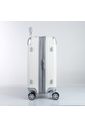 Kit Mala de Viagem Pequena de Bordo 10kg Brasil Branco e Mala Brasil Grande 32kg Branco Kit Mala de Viagem Pequena de Bordo 10kg Brasil Branco e Mala Brasil Grande 32kg Branco