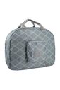 Bolsa De Viagem Dobrável Cinza Redonda Listras Bolsa De Viagem Dobrável Cinza Redonda Listras