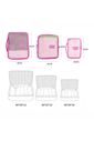 Kit Organizador De Mala 6 Peças Pink Kit Organizador De Mala 6 Peças Pink