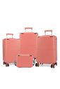 Kit de Malas de Viagem 3 Peças com Expansor e Frasqueira Katerini Rosa Kit de Malas de Viagem 3 Peças com Expansor e Frasqueira Katerini Rosa