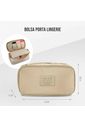 Bolsa Porta Lingerie Bege