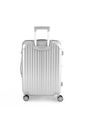 Kit Mala de Viagem Pequena de Bordo 10kg Brasil Prata e Mala Brasil Grande 32kg Prata Kit Mala de Viagem Pequena de Bordo 10kg Brasil Prata e Mala Brasil Grande 32kg Prata