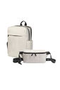 Kit Mochila e Pochete Confort Bag Multifuncional Maloa Branco