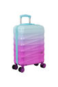 Mala De Viagem Grande 32kg Gradiente Colors Policarbonato Com ABS Azul com Rosa Mala De Viagem Grande 32kg Gradiente Colors Policarbonato Com ABS Azul com Rosa