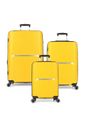 Kit de Malas de Viagem 3 Peças em Polipropeleno Milão Amarelo Kit de Malas de Viagem 3 Peças em Polipropeleno Milão Amarelo