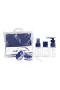 Kit de Frascos para Viagem de 7 Peças Azul Kit de Frascos para Viagem de 7 Peças Azul