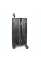 Kit Malas de Viagem 32kg Holanda Bau Maloa Branco e Preto com 2 Kits Organizadores Branco e Preto