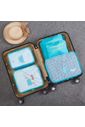 Kit Organizador De Mala 6 Peças Turquesa