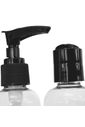 Kit de Frascos e Nécessaire para Viagem 7 Peças Transparente Preto