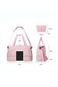 Kit Completo Brasil Branco, Kit Frasco 7 Pecas, Bolsa Journey e Kit Organizador Laundry Rosa