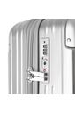 Mala de Viagem Grande 32kg ABS Policarbonato com Expasor Brasil Maloa Prata Mala de Viagem Grande 32kg ABS Policarbonato com Expasor Brasil Maloa Prata