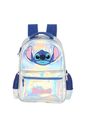 Kit Escolar Infantil Completo Stitch Holográfico Prata
