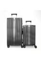 Kit Mala de Viagem BAÚ Pequena 10kg e Grande 32kg Policarbonato Holanda Maloa Preto Kit Mala de Viagem BAÚ Pequena 10kg e Grande 32kg Policarbonato Holanda Maloa Preto