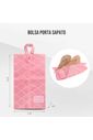 Bolsa Porta Sapato Listras Rosa