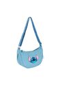 Bolsa Infantil Transversal Jeans Stitch Love Azul