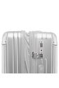 Kit Mala de Viagem Pequena de Bordo 10kg Brasil Prata e Mala Brasil Grande 32kg Prata Kit Mala de Viagem Pequena de Bordo 10kg Brasil Prata e Mala Brasil Grande 32kg Prata