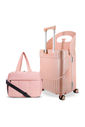 Kit Mala de Assento Grécia Media 23 kg Rosa, Bolsa Confort e Tag Good Travel Rosa