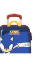 Mala de Viagem Pequena de Bordo Infantil em Policarbonato Sonic Azul Mala de Viagem Pequena de Bordo Infantil em Policarbonato Sonic Azul