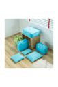 Kit Organizador De Mala 6 Peças Turquesa