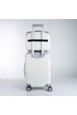 Conjunto Mala de Viagem Pequena de Bordo 10kg ABS Policarbonato com Expansor e Frasqueira Brasil Maloa Branco