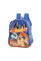 Mochila Escolar Infantil de Ombro Hot Whells Azul Mochila Escolar Infantil de Ombro Hot Whells Azul