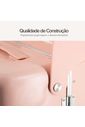 Mala de Viagem Pequena de Bordo 10 kg com Assento Infantil Policarbonato Grécia Maloa Rosa