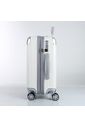Kit Mala de Viagem Pequena de Bordo 10kg Brasil Branco e Mala Brasil Grande 32kg Branco Kit Mala de Viagem Pequena de Bordo 10kg Brasil Branco e Mala Brasil Grande 32kg Branco