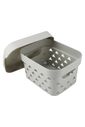 Cesto Organizador Loft Com Tampa Pequena Cinza
