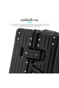 Mala de Viagem Pequena de Bordo 10 kg  ABS Policarbonato Toronto Maloa Preto