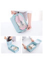 Kit Organizador Colorful Life, Organizador Porta Sapato Turquesa e Kit Frasco 9 Peças Celeste