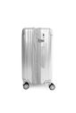 Kit Mala de Viagem Pequena de Bordo 10kg Brasil Prata e Mala Brasil Grande 32kg Prata Kit Mala de Viagem Pequena de Bordo 10kg Brasil Prata e Mala Brasil Grande 32kg Prata