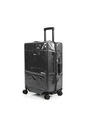 Compre Mala de Viagem Toronto Preto Grande 32kg em ABS Policarbonato e Ganhe Frasqueira e Capa Transparente