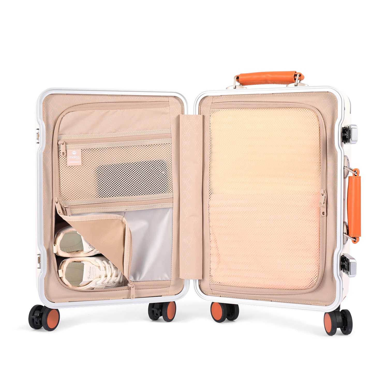 Mala de Viagem Pequena de Bordo 10kg em Policarbonato Vienna Maloa Branco Mala de Viagem Pequena de Bordo 10kg em Policarbonato Vienna Maloa Branco