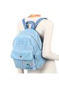 Kit Mochila Mochila Infantil e Bolsa de Ombro em Pelúcia Stitch & Xepa Azul Kit Mochila Mochila Infantil e Bolsa de Ombro em Pelúcia Stitch & Xepa Azul