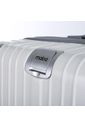 Kit Mala de Viagem Pequena de Bordo 10kg Brasil Branco e Mala Brasil Grande 32kg Branco Kit Mala de Viagem Pequena de Bordo 10kg Brasil Branco e Mala Brasil Grande 32kg Branco
