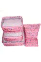 Kit Organizador De Mala 6 Peças Snoopy Rosa