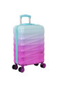 Kit de Mala de Viagem 3 Peças Gradiente Colors Policarbonato Com ABS Azul com Rosa Kit de Mala de Viagem 3 Peças Gradiente Colors Policarbonato Com ABS Azul com Rosa