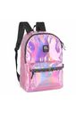 Mochila Escolar Juvenil Feminina Holográfica Pink