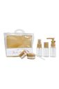 Kit de Frascos para Viagem de 7 Peças Bege Kit de Frascos para Viagem de 7 Peças Bege